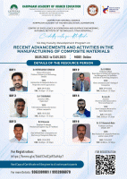 Six Day FDP on Recent Advancements and Activities in the Manufacturing of Composite Materials 2023 Faculty Development Program Poster